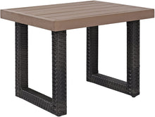 Load image into Gallery viewer, Crosley Furniture CO7229-BR Beaufort Outdoor Wicker Side Table, Brown 7527
