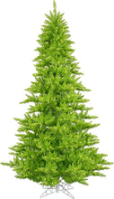Load image into Gallery viewer, 3&#39; Lime Fir Artificial Christmas Tree, Lime Dura-lit Incandescent Lights - Faux Fir Christmas Tree - Seasonal Indoor Home Decor
