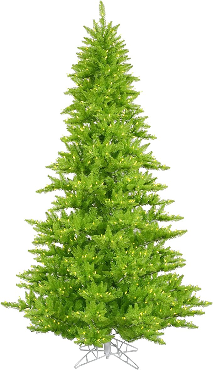 3' Lime Fir Artificial Christmas Tree, Lime Dura-lit Incandescent Lights - Faux Fir Christmas Tree - Seasonal Indoor Home Decor