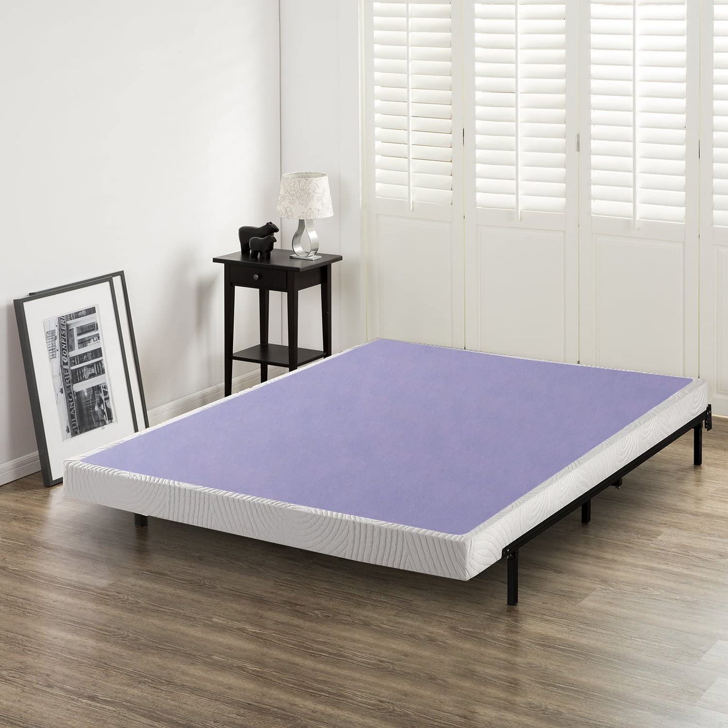 Zinus 10cm (4.0 '') Low Profile Wood Mattress Base / Box Spring, for Mattress, Single Size MRM3696