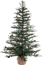 Load image into Gallery viewer, 42&quot; Caramel Pine Artificial Christmas Tree Unlit, Seasonal Indoor Home Decor with Decorative Burlap Base
