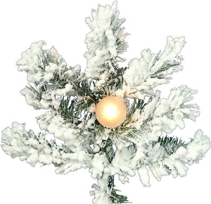 6.5' Alaskan Pine Artificial Christmas Tree with Snowy Effect