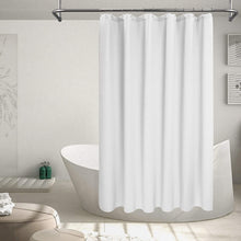 Load image into Gallery viewer, Cotton Blend Shower Curtain Honeycomb Waffle Weave, Soft &amp; Hotel Spa, Washable, White, 70" x 72" inch
