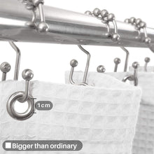Load image into Gallery viewer, Cotton Blend Shower Curtain Honeycomb Waffle Weave, Soft &amp; Hotel Spa, Washable, White, 70" x 72" inch
