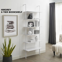 Load image into Gallery viewer, 84.84&#39;&#39; H X 29.92&#39;&#39; W Mdf Metal Ladder Bookcase
