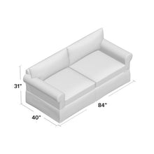 Load image into Gallery viewer, 84&quot; Rolled Arm Sofa Classic Sofa
