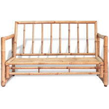Load image into Gallery viewer, 2 Seater Garden Sofa with Cushions Bamboo 7232
