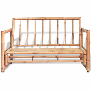 2 Seater Garden Sofa with Cushions Bamboo 7232