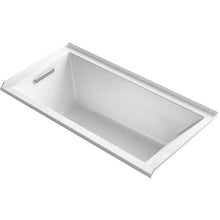Load image into Gallery viewer, KOHLER Underscore Rectangle 30-in W x 60-in L White Acrylic Rectangular Left Drain Alcove Soaking Bathtub MRM2006
