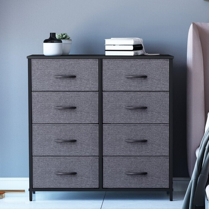 Gray 8 - Drawer Dresser