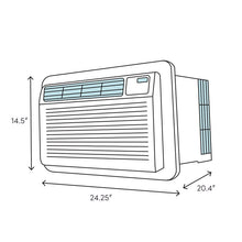 Load image into Gallery viewer, 8,000 BTU Through the Wall Air Conditioner with Heater and Remote (Part number: WTC8001W) MRM42
