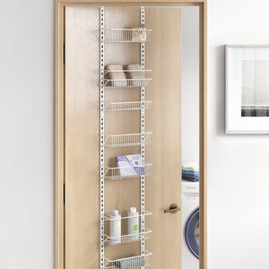 12'' W White 8 Tier Cabinet Door Organizer CR9409
