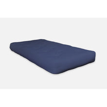 Load image into Gallery viewer, Twin Navy 8&quot; Cotton Futon Mattress
