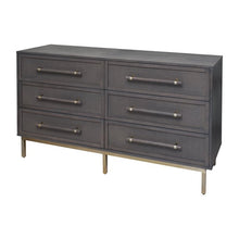 Load image into Gallery viewer, Hopper Studio Sophia Grey Dresser 6 Drawer 6795RR-OB

