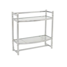 Load image into Gallery viewer, Zenna Home Wall Shelf, in Chrome, with Tempered Glass Shelves
