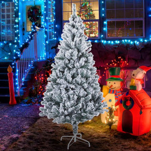 YOHOME PRODUCTS Micozy White Flocking Christmas Tree 750 Branches, 180cm