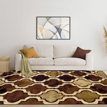 Load image into Gallery viewer, Superior Viking Geometric Indoor Area Rug, Coffee, 2&#39; x 3&#39;
