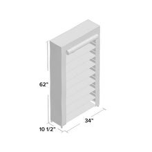 Load image into Gallery viewer, Black 9-Tier 45 Pair Shoe Rack (SB851)
