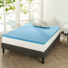 Load image into Gallery viewer, ZINUS 2 Inch Green Tea Cooling Gel Memory Foam Mattress Topper / Cooling Gel Foam / CertiPUR-US Certified, Queen
