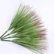 Load image into Gallery viewer, 18&quot; Artificial Plants Onion Grass Greenery Wheat Grass Stems Faux Shrub PVC Green Grass Plants Outdoor Indoor Home Garden Planter Decor Pack of 4 (Green, 4)
