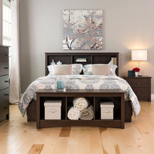 Load image into Gallery viewer, Full/Queen Bookcase Headboard, Espresso
