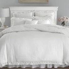 Load image into Gallery viewer, Laura Ashley Home | Annabella Collection | Luxury Premium Ultra Soft Duvet Coverlet, Lightweight Comfortable 3 Piece Bedding Set, Stylish Design for Home Décor, Full/Queen, Annabella White
