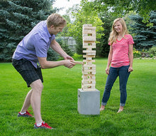 Load image into Gallery viewer, Large Tumbling Timbers with Carrying Case | Starts at 2-Feet Tall and Builds to Over 4-Feet | Made with Premium Pine Wood
