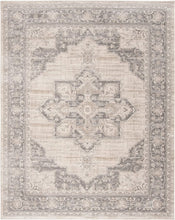 Load image into Gallery viewer, Brentwood Collection Distressed Area Rug for Living Room, Bedroom, Dining Room or Office, 9&#39; x 12&#39;, Cream/Grey
