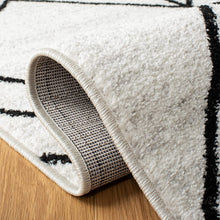 Load image into Gallery viewer, SAFAVIEH Adirondack Collection 8&#39; x 10&#39; Light Grey/Black Modern Geometric Non-Shedding Living Room Bedroom Area Rug
