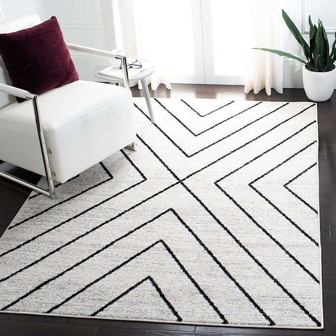 9' x 12' Adirondack Collection Modern Geometric Area Rug for Living Room Bedroom Dining Room Home Office