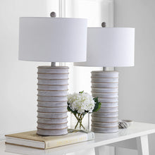 Load image into Gallery viewer, Safavieh TBL4121A-SET2 Home Collection Melina Wash White Table Lamp (Set of 2) MRM793
