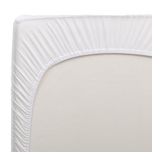 Beautyrest Kids Fitted Crib Mattress Pad | Waterproof | 52” x 28” | Machine Washable (White) 7745