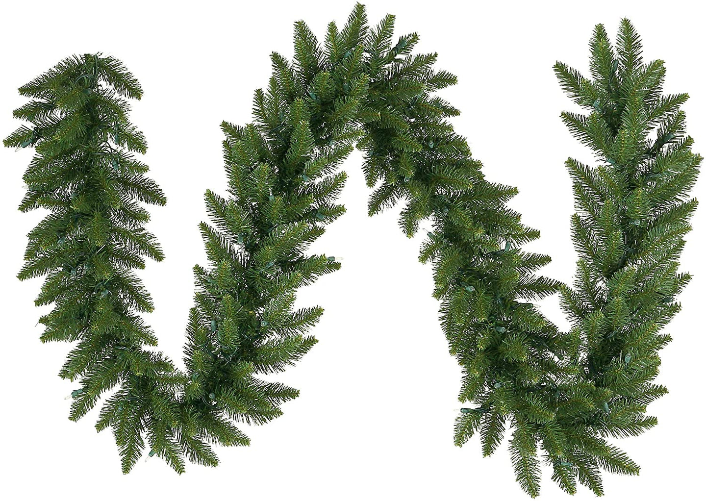 Vickerman 9' Camdon Fir Artificial Christmas Garland, Unlit - Faux Holiday Garland - Indoor Seasonal Home Decor