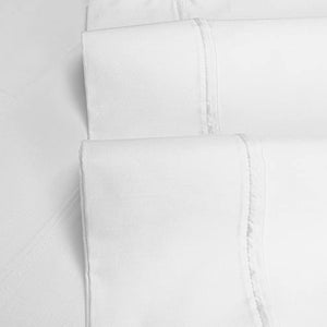 Egyptian Cotton Sheet Set - Premium 1200-Thread Count Egyptian Cotton Solid California King Sheet Set with 18” Deep Pocket - Luxury High Thread Count Sheet Set, California King White (Set of 4)