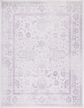 Load image into Gallery viewer, Adirondack Collection 8&#39; x 10&#39; Ivory/Lavender Oriental Distressed Non-Shedding Living Room Bedroom Area Rug
