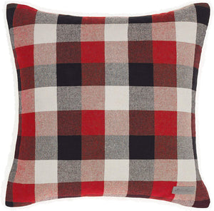 Eddie Bauer Home Ashwood Plaid Throw Pillow, 20 x 20, Red (SET OF 3)