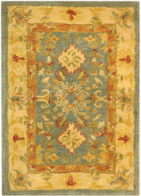 Load image into Gallery viewer, SAFAVIEH Anatolia Collection 2&#39; x 3&#39; Light Blue/Ivory Handmade Traditional Oriental Premium Wool Accent Rug
