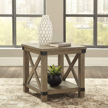 Load image into Gallery viewer, Signature Design by Ashley - Aldwin Rectangular End Table, Pine Wood 383CDR
