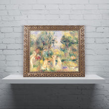 Load image into Gallery viewer, The Bathers Artwork by Pierre Renoir in Gold Ornate Frame, 16 x 20"

