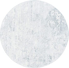 Load image into Gallery viewer, Brentwood Collection 3&#39; x 3&#39; Round Ivory/Grey Modern Abstract Non-Shedding Living Room Bedroom Area Rug
