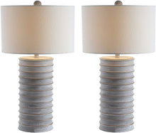 Load image into Gallery viewer, Safavieh TBL4121A-SET2 Home Collection Melina Wash White Table Lamp (Set of 2) MRM793
