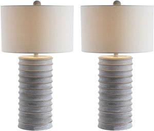 Safavieh TBL4121A-SET2 Home Collection Melina Wash White Table Lamp (Set of 2) MRM793