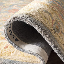 Load image into Gallery viewer, SAFAVIEH Anatolia Collection 2&#39; x 3&#39; Light Blue/Ivory Handmade Traditional Oriental Premium Wool Accent Rug
