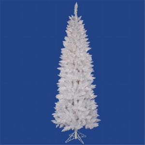 Vickerman 6 ft. x 29 in. Christmas Tree Crystal White Pencil Tree MH11