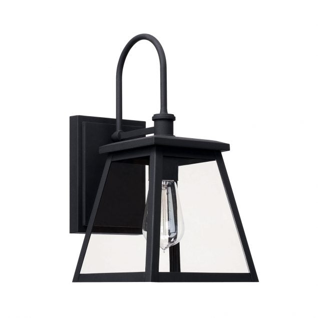 Belmore Black Seven-Inch One-Light Outdoor Wall Lantern 3165RR