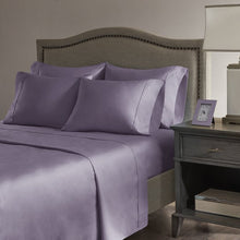 Load image into Gallery viewer, Comfort Classics 800 Thread Count Cotton Rich Sateen Sheet Set, Purple, Queen
