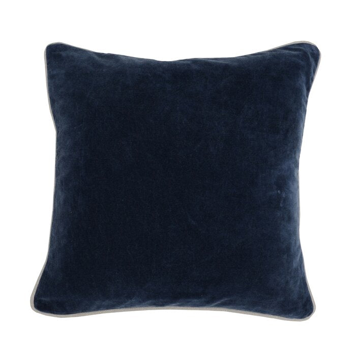 Vedika Cotton Throw Pillow- Navy- #9825ha