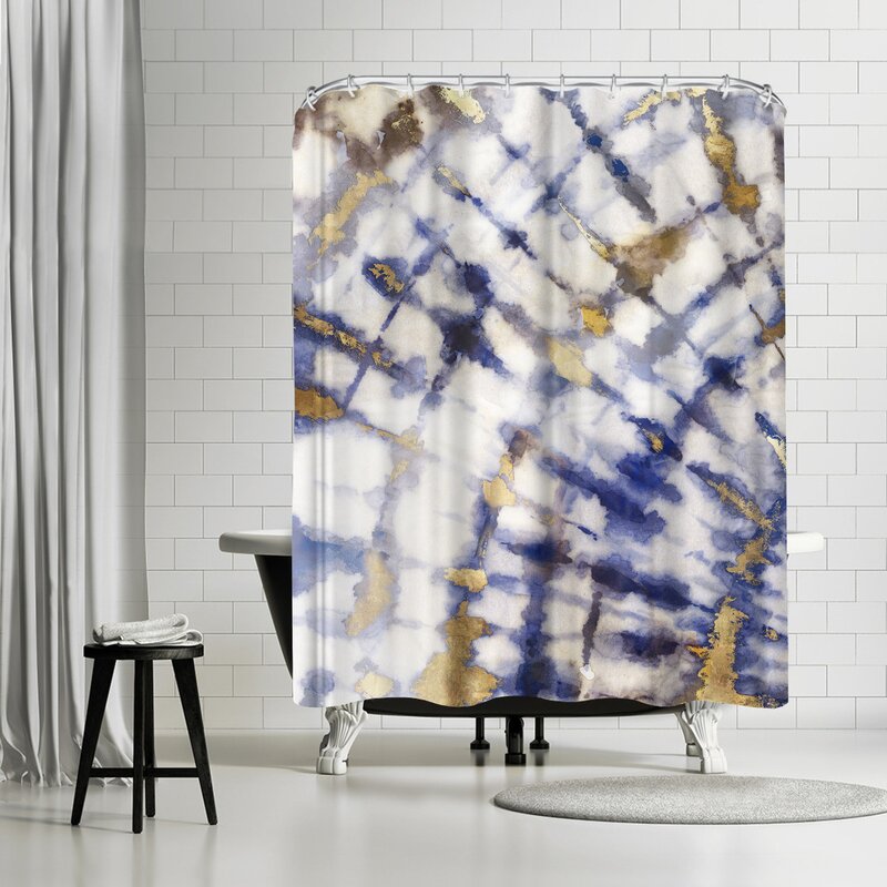 PI Creative Art Tie Dye Single Shower Curtain- Tie Dye #9888ha