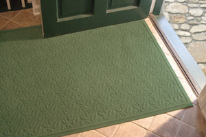 Mattox Dogwood Leaf Non-slip Indoor Door Mat- Montego Green 3' x 5' #9889ha