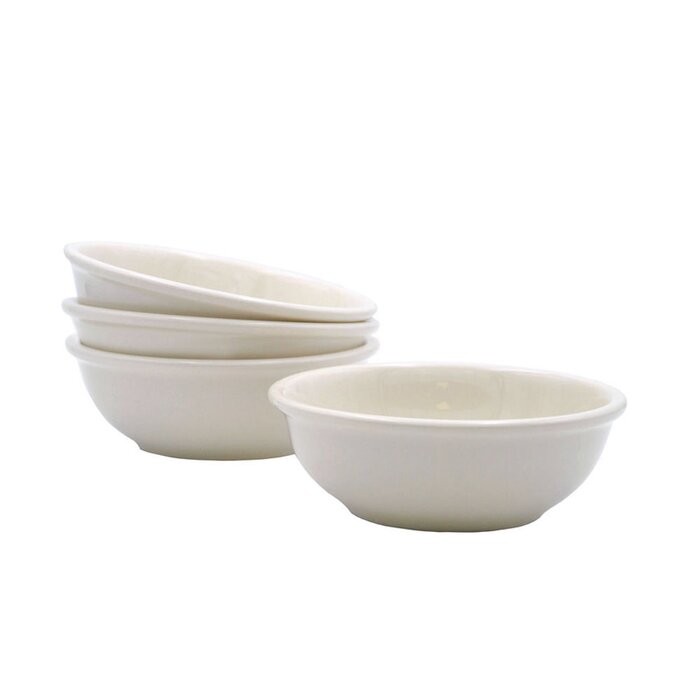 Nevada 10 oz Soup Bowl- set of 4 Eggshell White #9921ha